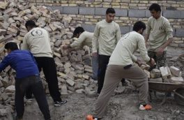 فعالیت اعضای گروه جهادی معین در گرمای طاقت فرسای زابل+ تصاویر